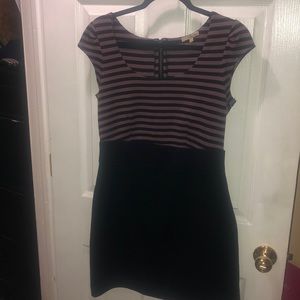 Purple and black dress